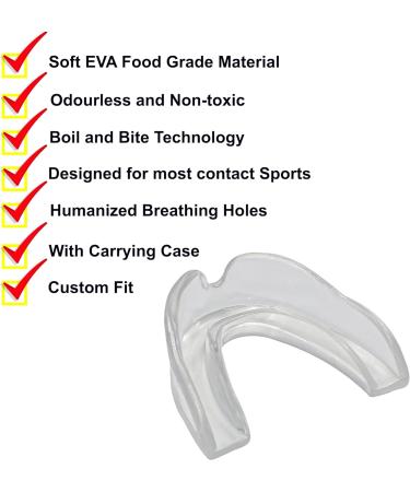 Single-Colored Mouth Protection for Kids & Teens | Durable Case Included | Ideal for School Sports & Martial Arts - Buy Online on GoSupps.com