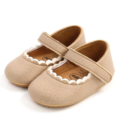 Baby Girls Mary Jane First Walking Shoes | Anti-Slip PU Leather Princess Shoes | Infant Baby Shoes 0-6 Months - Buy Online on GoSupps.com