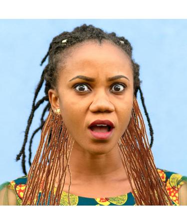 Uonlytech Dirty Little Braids Braiding Hair Extensions Wig Extenstions Dreadlock Extension Dreads Extensions Human Hair Natural Wig Headband To Weave Men and Women High Temperature Wire Brown - Buy Online on GoSupps.com