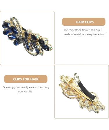 PATKAW Hair Barrettes for Women Rhinestone Hair Clips Flower Hair Barrettes Crystal Pearl French Hairpins Hair Clip Barrettes for Women Wedding Accessories Green - Buy Online on GoSupps.com