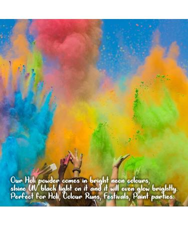 The Glowhouse Holi UV Neon Powder 1kg Blue - Buy Online on GoSupps.com
