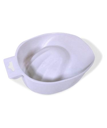NAILFUN Bol de manucure blanc ergonomique pour tremper les ongles et les cuticules id al pour la manucure et les soins des mains