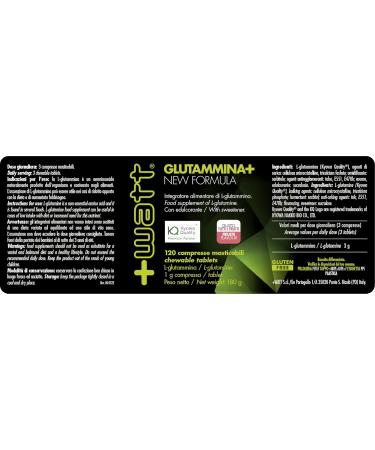 Buy Watt Glutammina 120 CPR - Premium Glutamine Supplement for Optimal Recovery | Fast International Shipping - Buy Online on GoSupps.com