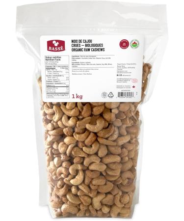 Bass Organic Raw Cashews 1kg - Buy Online on GoSupps.com