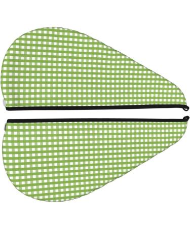 Microfiber Hair Drying Cap | Green Gingham Hair Towel Wrap | Quick Dry & Absorbent for Curly Long & Thick Hair - Buy Online on GoSupps.com