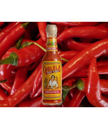 Cholula Original Mexican Hot Sauce with Spicy Chili Pepper 148 ml With Wooden Cap Grill Americana - Buy Online on GoSupps.com
