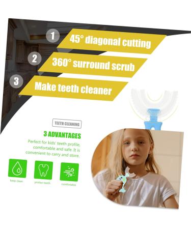 Gleavi 2nd Hand Cartoon Toothbrush for Children - Silicone Full Mouth Manual Toddler Toothbrush - Buy Online on GoSupps.com