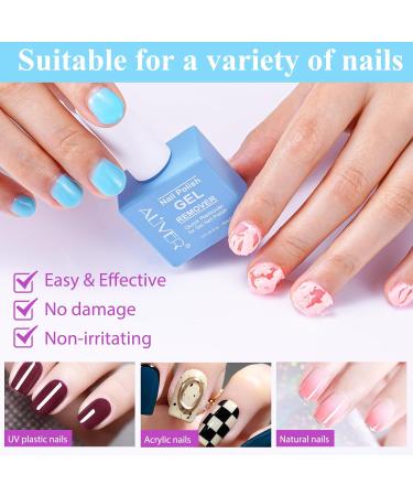 Gel Nail Polish Remover Set | 2-Piece Shellac & UV Nail Polish Remover - Fast 3-6 Minute Pull Off Safe for Acrylic Nails with Accessories - Buy Online on GoSupps.com
