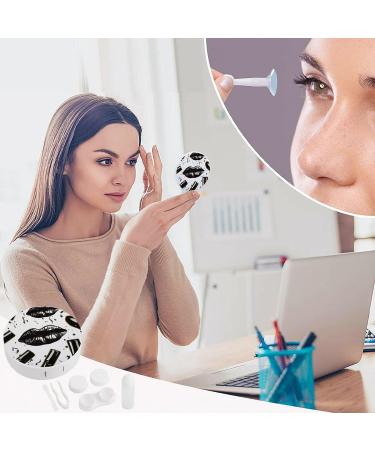 Cool Black Lipstick Contact Lens Case - Portable Travel Storage Box - Buy Online on GoSupps.com