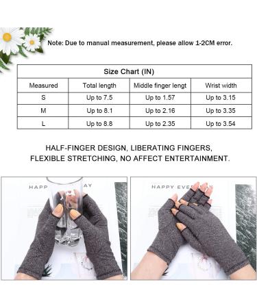 Gebell Rheumatoid Arthritis Compression Gloves - Joint Pain Relief Hand Mitten for Carpal Tunnel - M Black/Gray (Pair) - Buy Online on GoSupps.com
