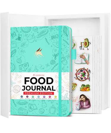 Clever Fox Food Journal Premium  Daily Meal Tracking Log with Calorie Tracker  Nutrition, Diet & Weight Loss Diary for Women & Men  Suitable for Bariatric Meal Tracking  A5 Size (Turquoise) Turquoise A5 (5.8'' x 8.3'')