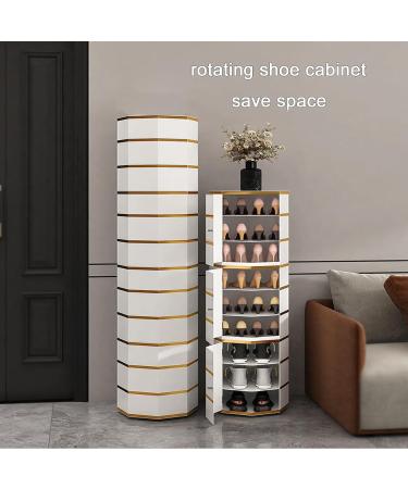 Revolving Shoe Cabinet Rotating Shoe Rack Tower 360 Stylish Household Vertical Narrow Bucket Shoe Shelf Large Capacity Wooden Shoes Rack Organizer Storage Cabinets (Color : 6-Layer S 9 layer - Buy Online on GoSupps.com