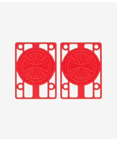 INDEPENDENT Risers Red 1/8 - Premium Skateboard Riser Pads - Buy Online on GoSupps.com
