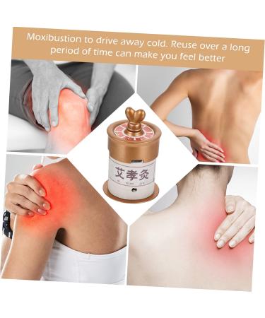 Gatuida Moxibustion Box Set - Chinese Moxa Roll Acupuncture Belt - Health & Wellness Tool - Moister Burner - PP Container 7.5x5cm Brown - Buy Online on GoSupps.com