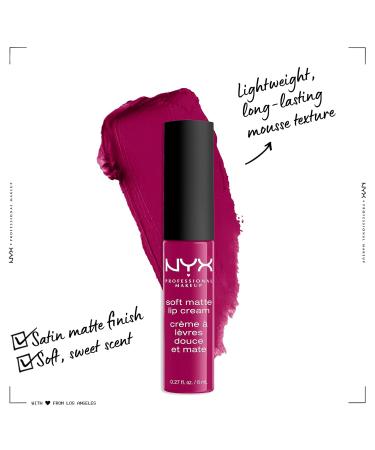 NYX Soft Matte Lip Cream Madrid - Cranberry Red 0.27 Fl Oz - Buy Online on GoSupps.com
