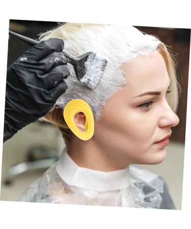 MAGICLULU 2 Pairs Ear Caps for Styling Reusable Ear Covers for Hair Dye Heat Protection Hairdressing Ear Caps Hair Dryer Ear Cover Unisex Muffs Bedpan Pregnant Woman Water Proof 7.5x5cm Yellow - Buy Online on GoSupps.com