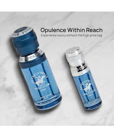 Beverly Hills Polo Club BHPC Men's Eau De Toilette Bonus Pack featuring 1.7 oz EDT + Bonus 0.5 oz EDT (Aqua) - Buy Online on GoSupps.com