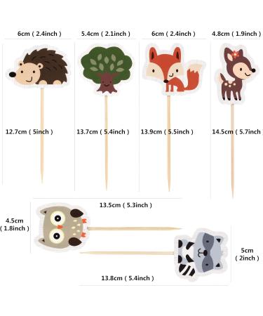 Ercadio Cupcake-Dekoration mit Dschungeltier-Motiv 24 St ck B-jungle Animals - Buy Online on GoSupps.com
