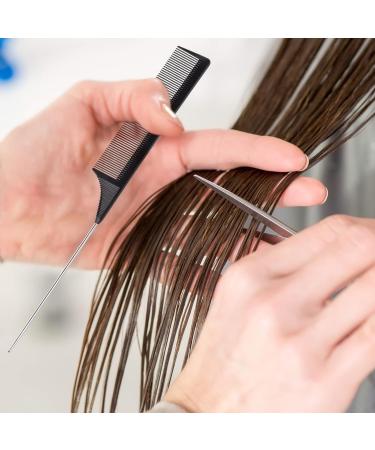 2 Pieces Tail Comb Set - Heat Resistant Antistatic Carbon Fiber Hair Combs for Salon Styling - Buy Online on GoSupps.com