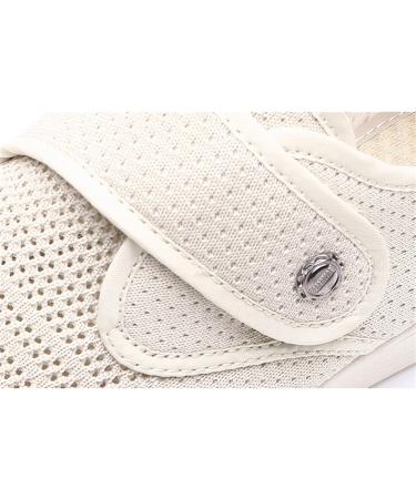 NVBHOF Women's Comfort Diabetic Slippers - Air Cushion Lightweight Walking Shoes for Elderly Ideal for Swollen Feet & Arthritis - Size 7.5 Grey - Buy Online on GoSupps.com