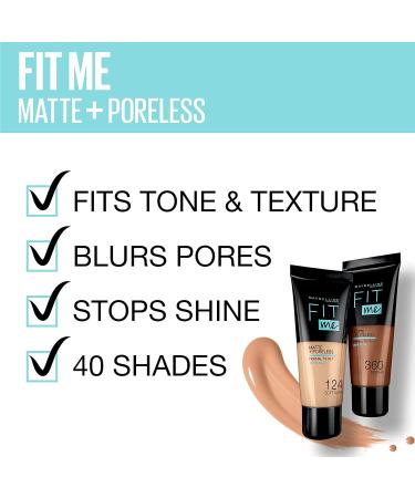 Maybelline Fit Me Matte & Poreless Foundation 332 Golden - 30ml - Buy Online on GoSupps.com