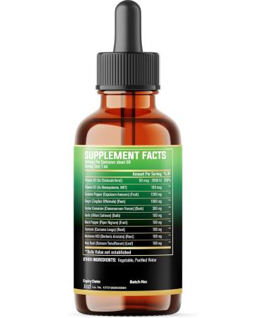 10in1 Cayenne Pepper Liquid Drops + Ginger, Ceylon Cinnamon, Vitamin D3, Vitamin K2, Garlic, Black Pepper and More - Digestion Support - 2 Fl Oz - 2 Months Supply 2 Fl Oz (Pack of 1) - Buy Online on GoSupps.com