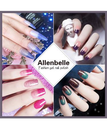 Allenbelle UV Nail Polish Thermo Set - 4 Color Shellac Gel Nail Art with Gift Box | Color Changing Soak Off UV Gel 060 - Buy Online on GoSupps.com