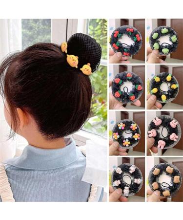 Children's Hair Net Bun Invisible Balllet Adjustable Mesh Hairnets Ballet Cute Hair Bun Cover for Girls Ballet (3 Pcs C) - Buy Online on GoSupps.com