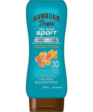 Hawaiian Tropic Silk Hydration Weightless After Sun Lotion 180 Milliliters & Island Sport Ultra-light Sport Sunscreen Lotion SPF 30 Broad Spectrum Protection 240mL - Buy Online on GoSupps.com