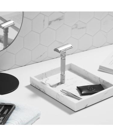 Rockwell Model T Brushed Chrome Razor - Premium Single Standard Shaving Experience | International Shipping Available - Buy Online on GoSupps.com