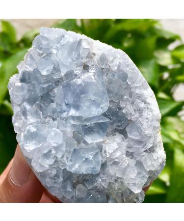 Natural Blue Celestite Crystal Cluster Specimen for Decoration Wedding Decoration Aquarium s Reiki Crystal Stone - Buy Online on GoSupps.com