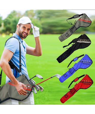 Black Lightweight Waterproof Golf Sunday Bag | Portable Pencil Bag for Men & Women | Ideal for Driving Range & Travel - Buy Online on GoSupps.com