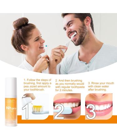 Teeth Whitening Toothpaste | Anti Sensitivity Foam | Intensive Stain Removal & Gum Repair | Sensitive Teeth & Cavity Prevention - Elaimei Yellow - Buy Online on GoSupps.com
