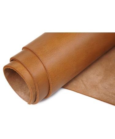 Bourbon Brown Tooling Leather Square 3.6mm-4.0mm (9-10oz) Thick Full Grain Cow Hide Leather Crafts Tooling Hobby Workshop Crafting Leather Heavy Weight (6"x12", Bourbon Brown) Bourbon Brown-3.5mm 6"x12"