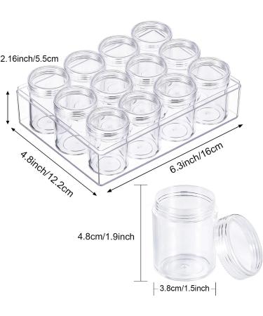 Blulu Clear Bead Organizer Set with 12 Storage Containers - 1.9 x 1.5 Inches - Buy Online on GoSupps.com