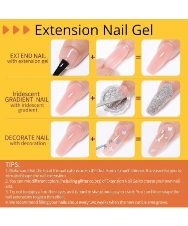 UR SUGAR Autumn Winter Poly Extension Gel Nail Set - 6 Fall Colours Including Maple, Pumpkin, and Glitter Red - Perfect for Halloween and Christmas Gifts Box for Women - Buy Online on GoSupps.com