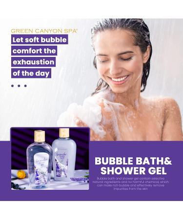 Lavender Bath Bombs Spa Gift Set for Women - 12 Pcs Home Spa Gift Basket by Green Canyon Spa - Buy Online on GoSupps.com