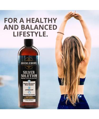 Buy Silver Solution pH Balanced Alkaline Liquid | Daily Immune Support | 16 oz Gluten Free - 30ppm - Buy Online on GoSupps.com