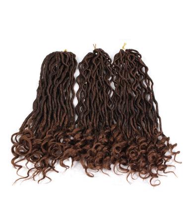 Eunice 20 Wavy Faux Locs - Synthetic Crochet Braids Curly Dreadlocks (3 Packs 1B/30) | Shop Internationally! - Buy Online on GoSupps.com