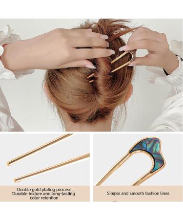6pcs Vintage French Style Metal Hair Pins for Women - Perfect for Buns, Hairstyles, and Special Occasions - Buy Online on GoSupps.com