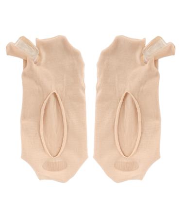 Women Bunion Relief Socks - Breathable Elastic Hallux Valgus Corrector Toe Separator Socks for Work (Skin Color)