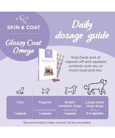 Healthspan Glossy Coat Omega 3 6 & 9 for Cats & Dogs 120 Capsules | DHA & EPA | Chicken & Beef Flavour | Pet Health Supplement - Buy Online on GoSupps.com