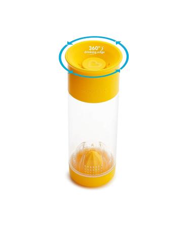 Munchkin Miracle 360 Fruit Infuser Water Bottle 20oz Yellow - Hydration on the Go - Buy Online on GoSupps.com