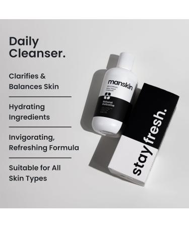 Men's Skin Face Wash - Mint & Marula Refreshing Cleansing Gel | Sulfate-Free 8 oz | International Shipping - Buy Online on GoSupps.com