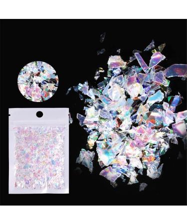 5g/bag Fantasy Shiny Colored Nail Art Sequin Aurora Fragment Irregular Candy Paper Shell Paper(09)