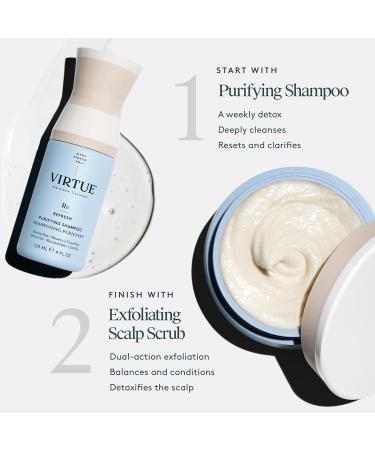 Virtue Sulfate Free Scalp Scrub - Exfoliating Detox Hair Treatment for All Hair Types Color Safe 5 Fl Oz - Buy Online on GoSupps.com