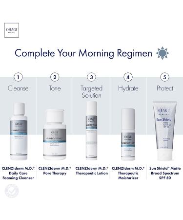 Obagi CLENZIderm M.D. Daily Care Foaming Acne Face Wash 4 Fl Oz - 2 Pack | Best Acne Treatment - Buy Online on GoSupps.com