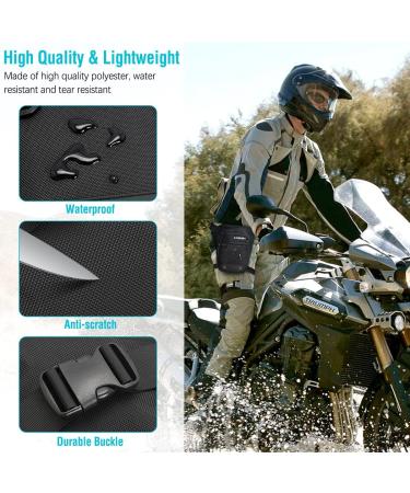 Faneam Tactical Waterproof Men's Leg Bag - Multifunctional Hip Pocket for Motorcycles Hiking & Sports - Large Capacity Black - Buy Online on GoSupps.com