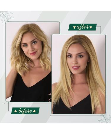 Runature Real Hair Extensions - 40cm Blonde Highlight Tresses 100g for Sewing - Premium Quality - Buy Online on GoSupps.com