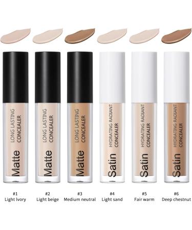 CHAKAE Full Coverage Liquid Concealer for Smooth Waterproof Complexion Perfectly Hides and Blemishes - Buy Online on GoSupps.com